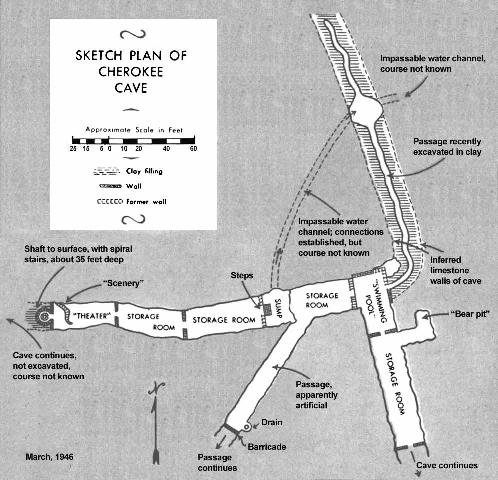 The Lemp Cherokee Cave Map